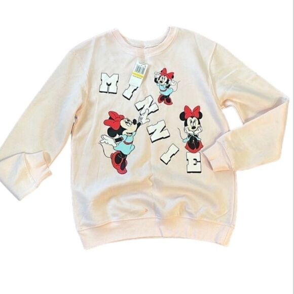 Pale Pink Disney Minnie Mouse Sweatshirt - Picture 1 of 5